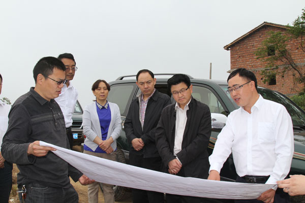 杨浚荣调研大唐广元望江坪风电项目前期工作