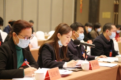 2月25日下午,市七届人大六次会议代表团会议上,市人大代表徐笑梅积极